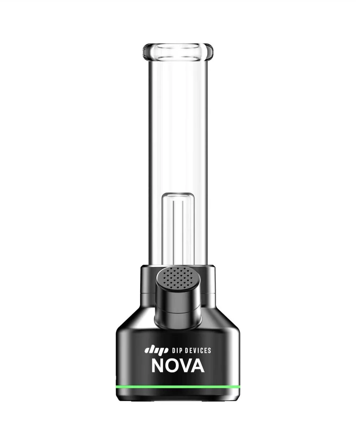 Eburn tabletop — water-filtered flameless electric combustion device with a removable glass tube over a powered base